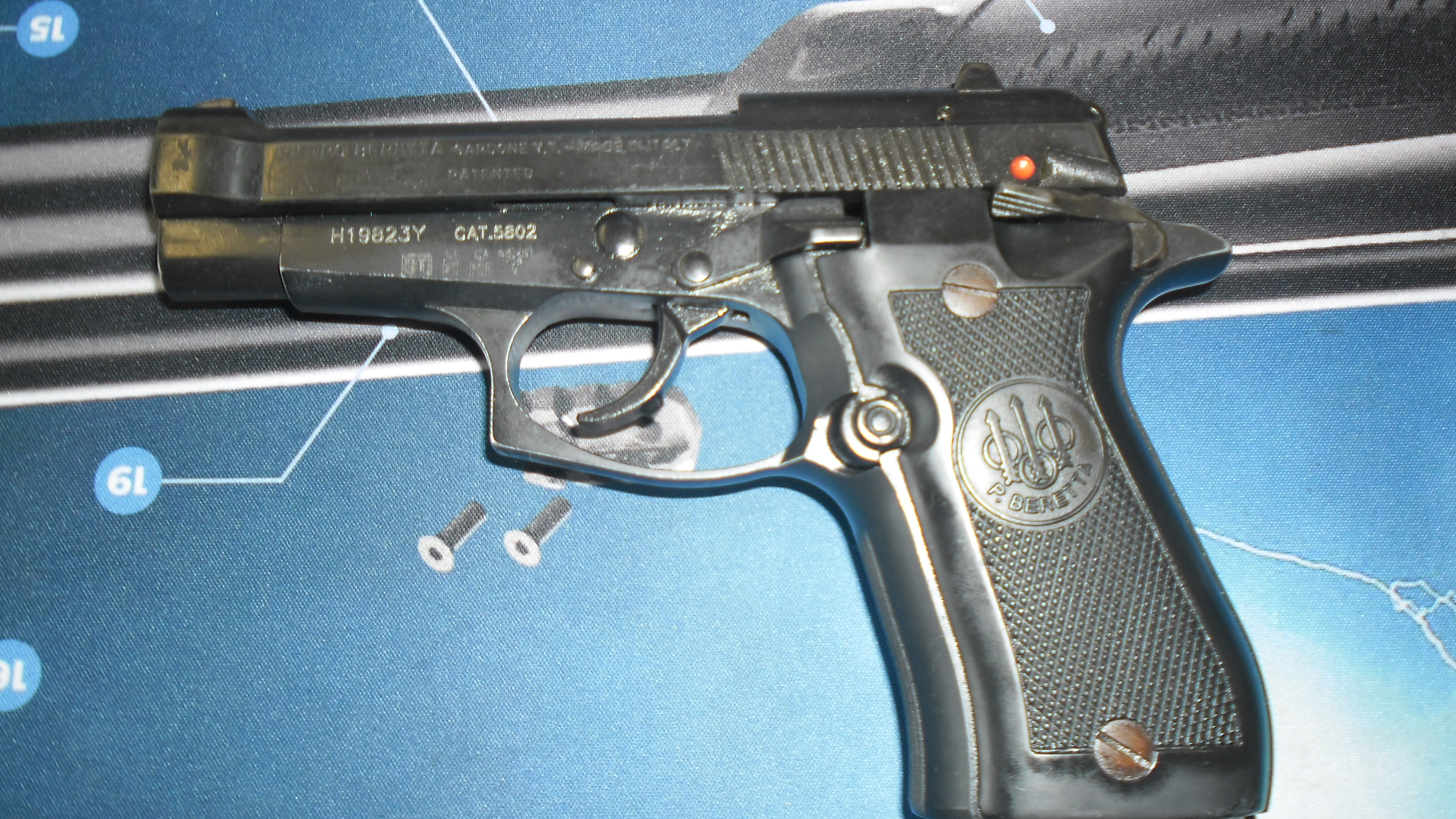 PISTOLA SEMIAUTOMATICA - MARCA BERETTA - MODELLO MOD.84F/FS - CALIBRO 9 Corto 620