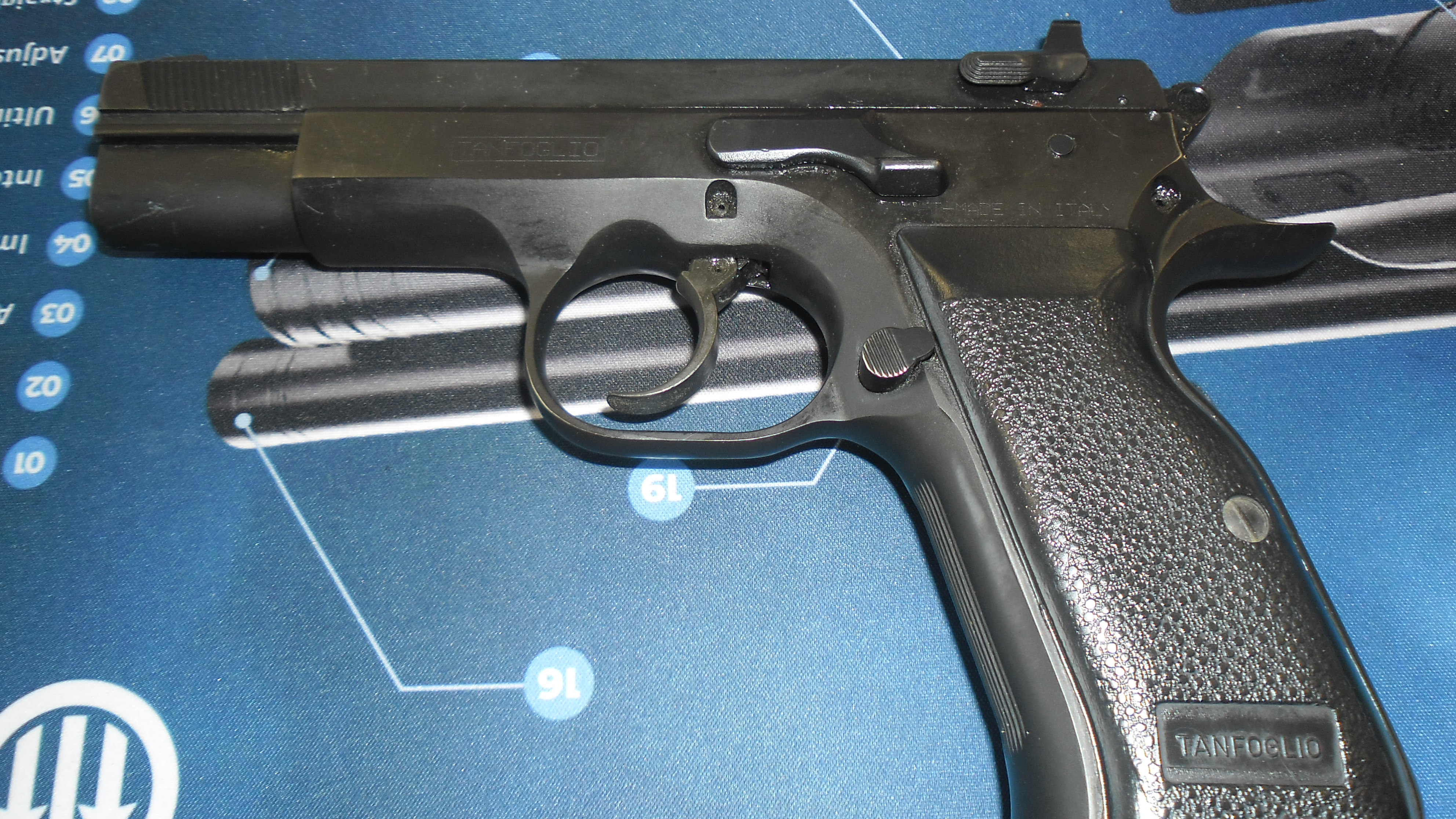 PISTOLA SEMIAUTOMATICA - MARCA TANFOGLIO - MODELLO MOD.T95R STANDARD - CALIBRO 9X21 622