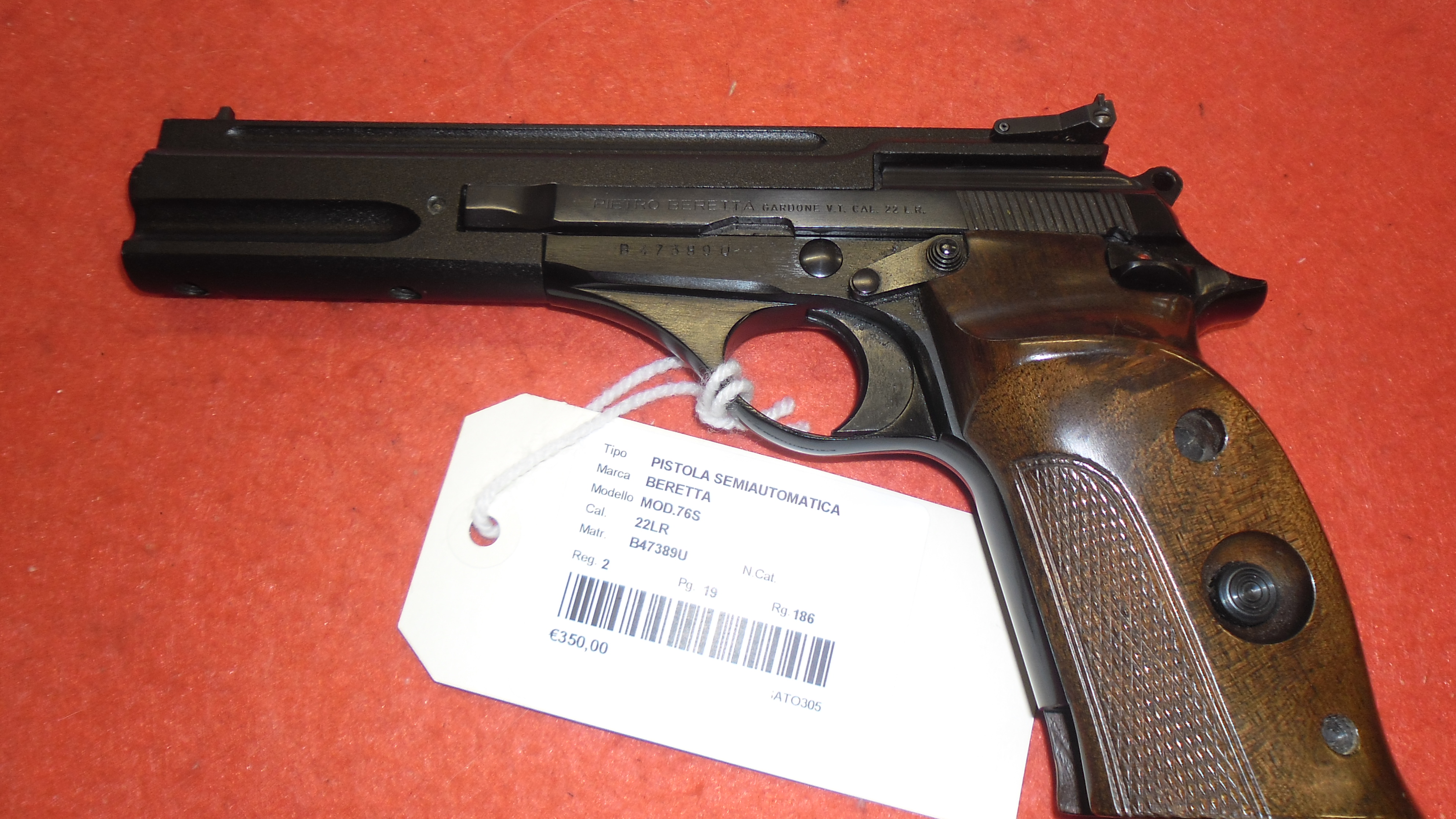 PISTOLA SEMIAUTOMATICA - MARCA BERETTA - MODELLO MOD.76S - CALIBRO 22LR 695